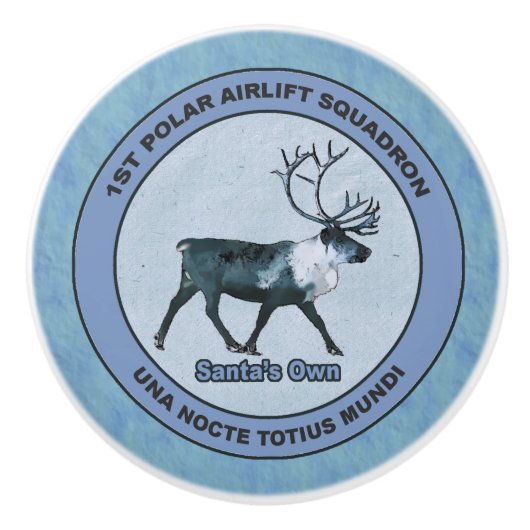 Eerste Polar Airlift Sqdn - Ondergedompeld Keramische Knop (Voorkant)