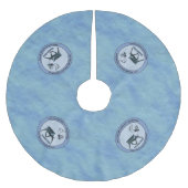 Eerste Polar Airlift Sqdn - Ondergedompeld Kerstboom Rok (Voorkant)