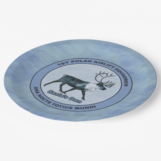 Eerste Polar Airlift Sqdn - Ondergedompeld Papieren Bordje (Gekanteld)