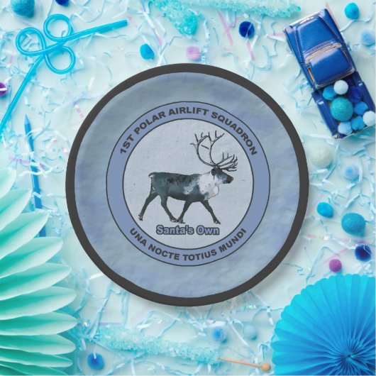 Eerste Polar Airlift Sqdn - Ondergedompeld Papieren Bordje (Feest)