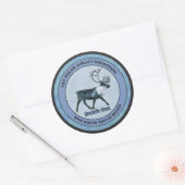 Eerste Polar Airlift Sqdn - Ondergedompeld Ronde Sticker (Envelop)