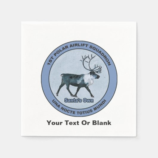 Eerste Polar Airlift Sqdn - Ondergedompeld Servetten (Voorkant)
