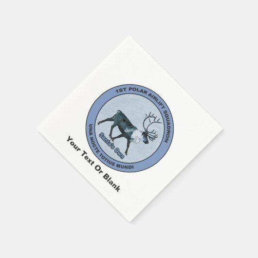 Eerste Polar Airlift Sqdn - Ondergedompeld Servetten (Hoek)