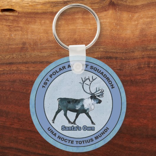 Eerste Polar Airlift Sqdn - Ondergedompeld Sleutelhanger (Voorkant)