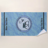 Eerste Polar Airlift Sqdn - Ondergedompeld Strandlaken (Voorkant)