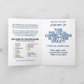 Eerste politiek correcte 'niet-feest'-kerstkaart t feestdagen kaart (Binnen)