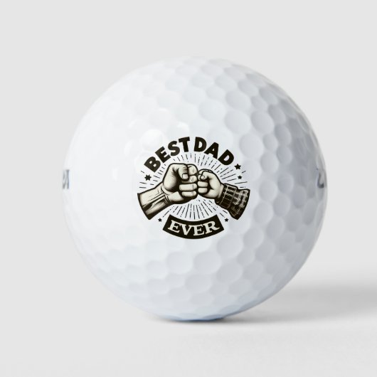 Eerste pomp beste vader ooit golfballen (Voorkant)