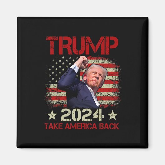 Eerste pomp geschoten op Trump 2024 Trump overleef Magneet (Voorkant)