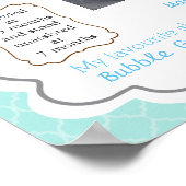 Eerste poster van de verjaardag, blauw voor een jo (Hoek)