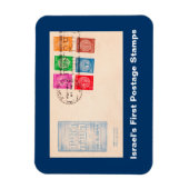 Eerste postzegels in Israël Magneet (Verticaal)