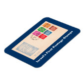 Eerste postzegels in Israël Magneet (Linkerzijde)