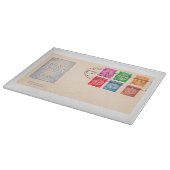 Eerste postzegels in Israël Snijplank (Hoek)