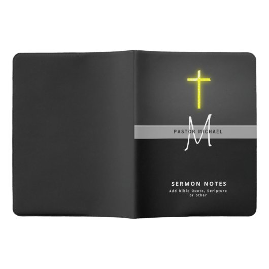 Eerste predikant minister Deacon Prayer Bijbelstud Extra Groot Moleskine Notitieboekje (Geopend)