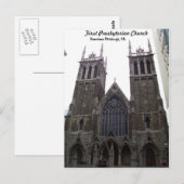 Eerste presbyteriaanse kerk briefkaart (Voorkant / Achterkant)