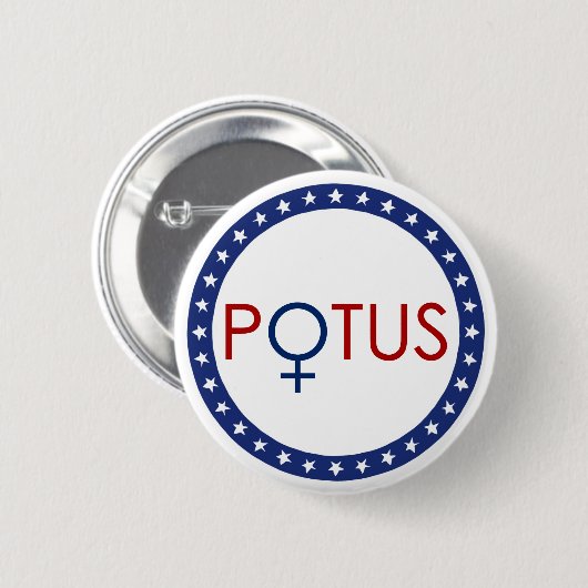 Eerste President Button (Voorkant /achterkant)