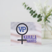 Eerste President Kamala Harris VP Briefkaart (Staand voorkant)