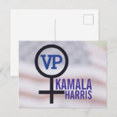 Eerste President Kamala Harris VP Briefkaart (Voorkant / Achterkant)