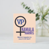 Eerste President Kamala Harris VP Briefkaart (Staand voorkant)