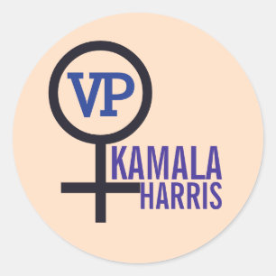 Eerste President Kamala Harris VP Ronde Sticker