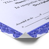 Eerste prijs: Blue Ribbon Poster (Hoek)