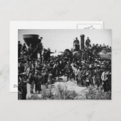 Eerste Promontory-top over de Transcontinentale Sp Briefkaart (Voorkant / Achterkant)