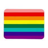Eerste Rainbow Gay Pride Flag Premium Magnet Magneet (Horizontaal)