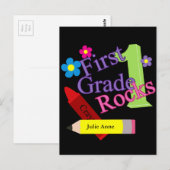 eerste rang voor meisjes briefkaart (Voorkant / Achterkant)