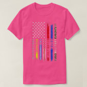 Eerste reactie Hero Flag Nurse EMS Police Fire M T-shirt (Design voorkant)