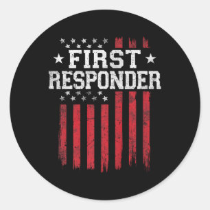 Eerste reactie op Amerikaanse vlag USA Patriot Ronde Sticker