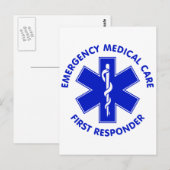 Eerste reactiemechanisme voor eerste medische nood briefkaart (Voorkant / Achterkant)