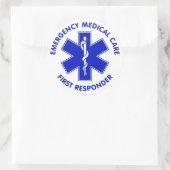 Eerste reactiemechanisme voor eerste medische nood ronde sticker (Tas)
