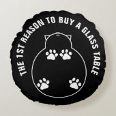 eerste reden om een glazen tafeltje te kopen rond kussen (Voorkant)