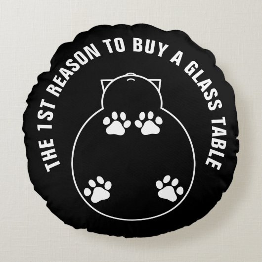 eerste reden om een glazen tafeltje te kopen rond kussen (Voorkant)