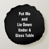 eerste reden om een glazen tafeltje te kopen rond kussen (Achterkant)