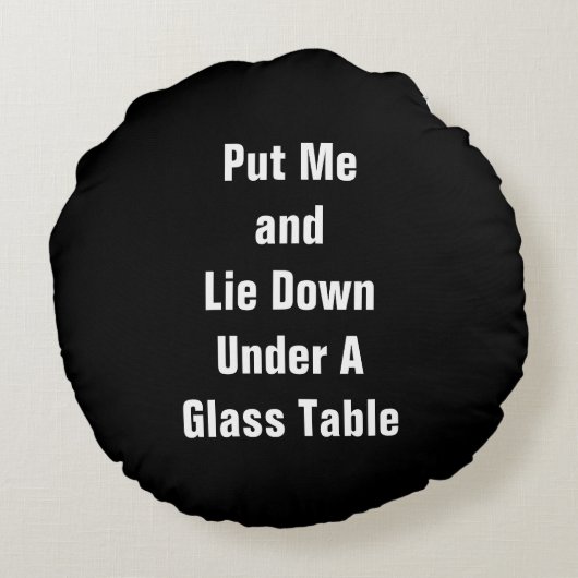 eerste reden om een glazen tafeltje te kopen rond kussen (Achterkant)