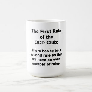 Eerste regel van de OESO-club Koffiemok