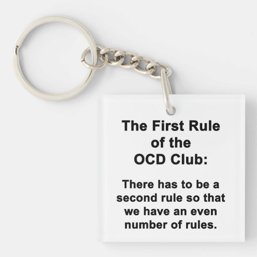 Eerste regel van de OESO-club Sleutelhanger (Voorkant)