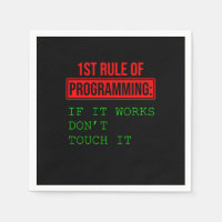 Eerste regel van de programmeerprogrammeur Coder G