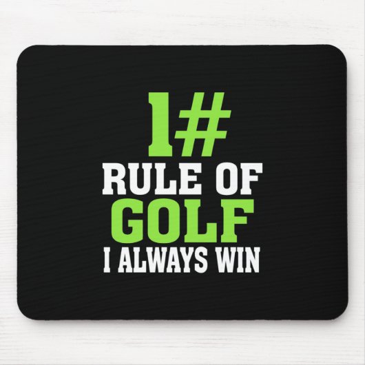 Eerste regel van Golf Muismat (Voorkant)