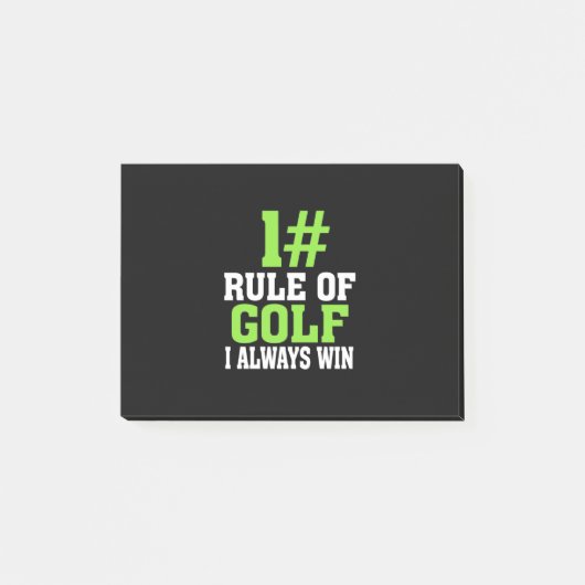 Eerste regel van Golf Post-it® Notes (Voorkant)