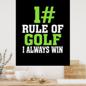 Eerste regel van Golf Poster (Keuken)