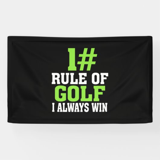 Eerste regel van Golf Spandoek (Horizontaal)