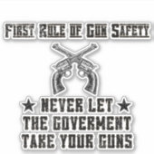 Eerste regel van het Pistool Veiligheid 2e wijzigi Sticker (Voorkant)