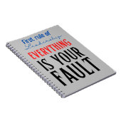 eerste regel van leiderschap notitieboek (Rechterzijde)