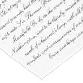 Eerste regels van Jane Austen-romans Korte Tafelloper (Hoek)