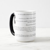 Eerste regels van Jane Austen-romans Magische Mok (Voorkant links)