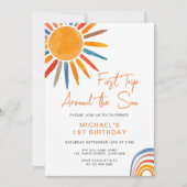 Eerste reis rond de 1e verjaardag van de Sun Boy Kaart (Voorkant)