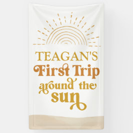 Eerste reis rond de Aangepast van de Eerste Dagen Spandoek