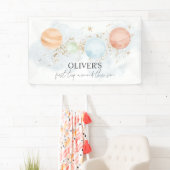 Eerste reis rond de achtergrond van de zonnebanner spandoek (Insitu)