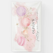 Eerste reis rond de achtergrond van de zonnebanner spandoek (Verticaal)